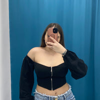 Top con scollo 10810