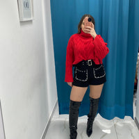 Maglione trecce vari colori 1112