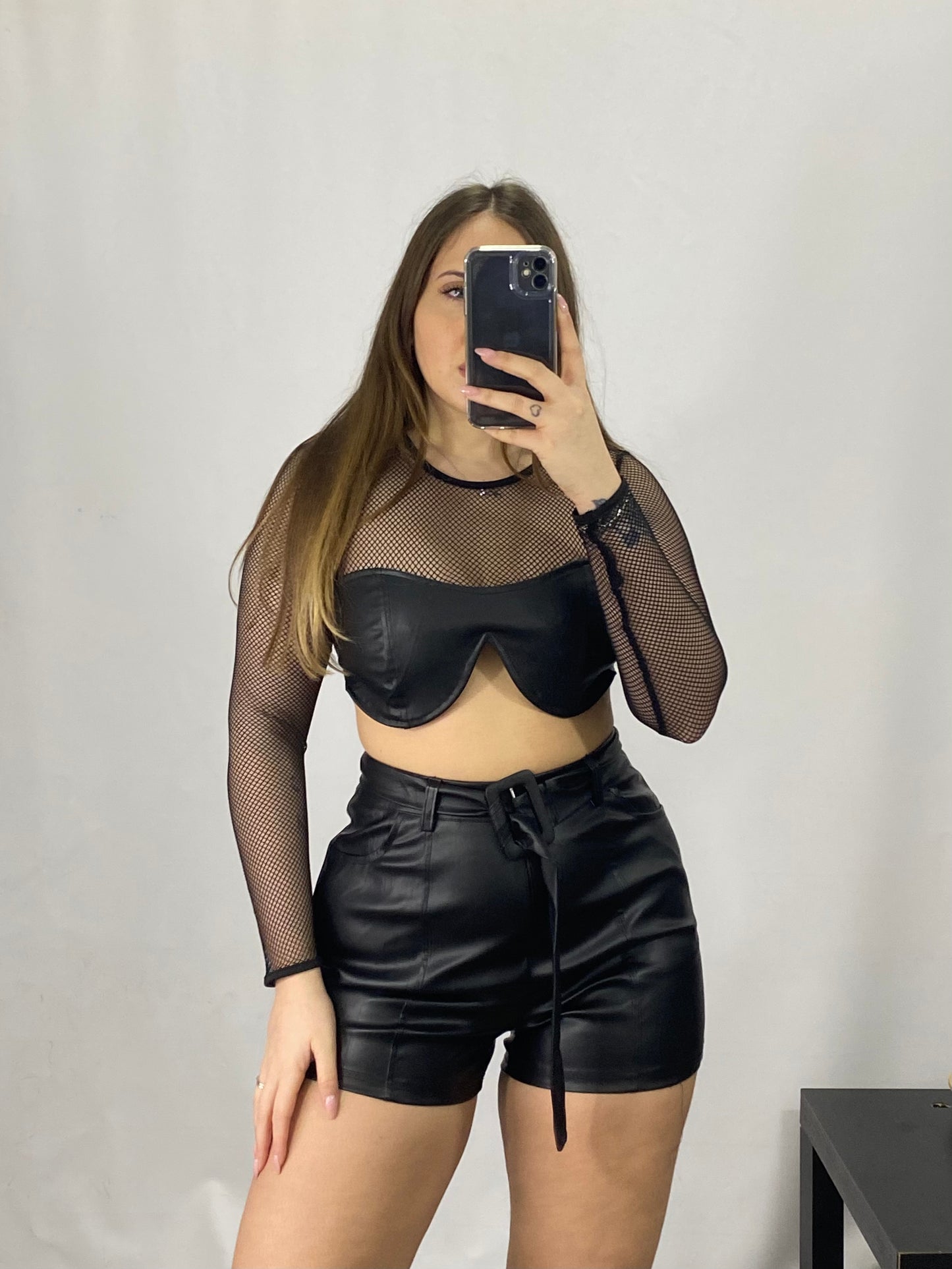 Coordinato Top e Shorts black