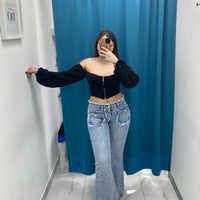 Top con scollo 10810