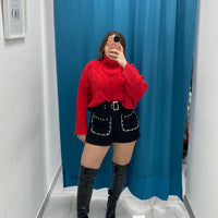Maglione trecce vari colori 1112