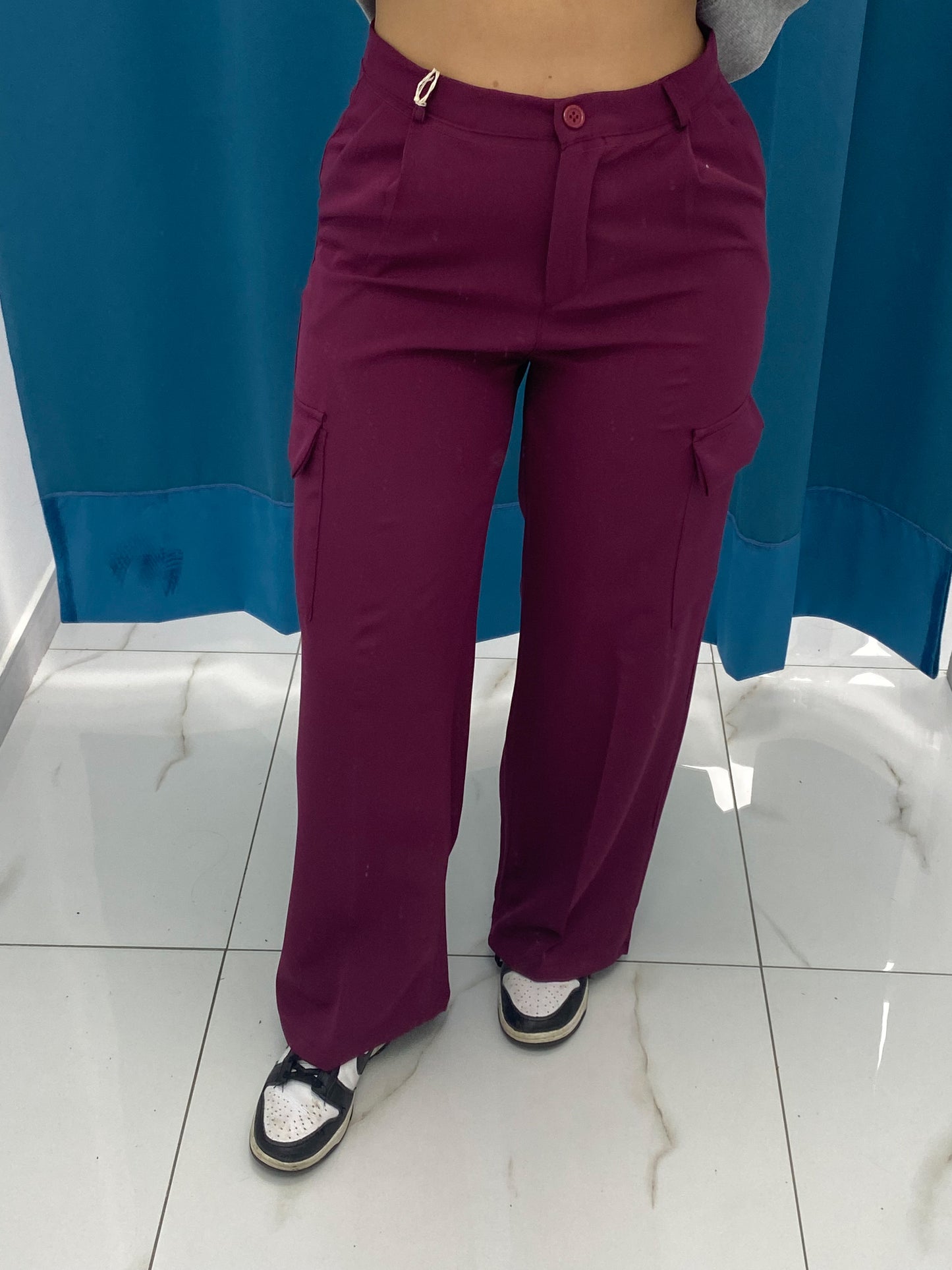 Pantalone Cargo Prugna 12198